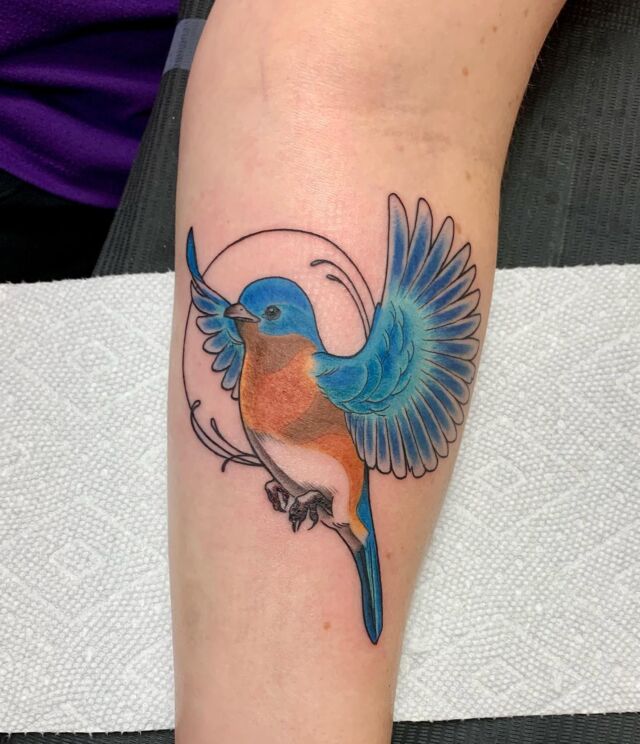 46 Cute Bluebird Tattoo Designs